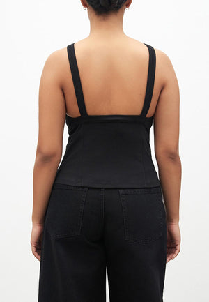 LOW BACK CAMI BLACK - Moeon