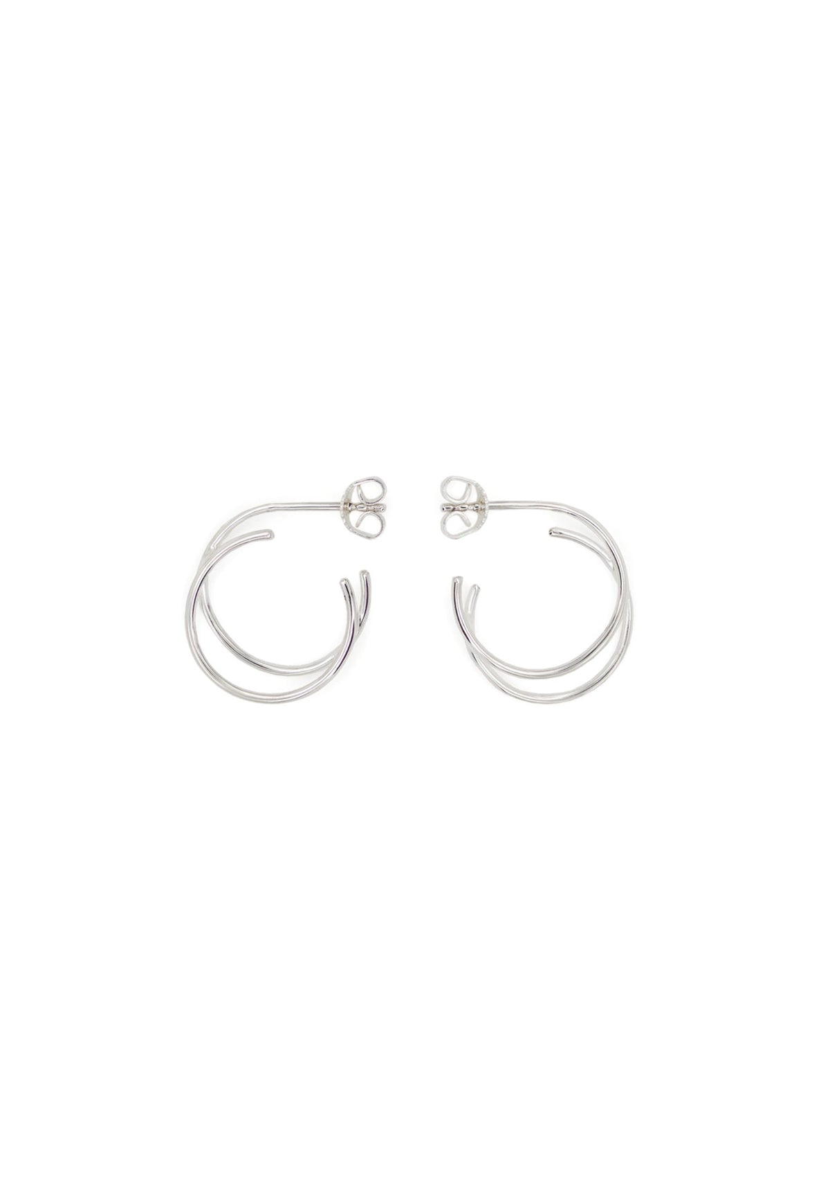 PARALLEL HOOPS SILVER