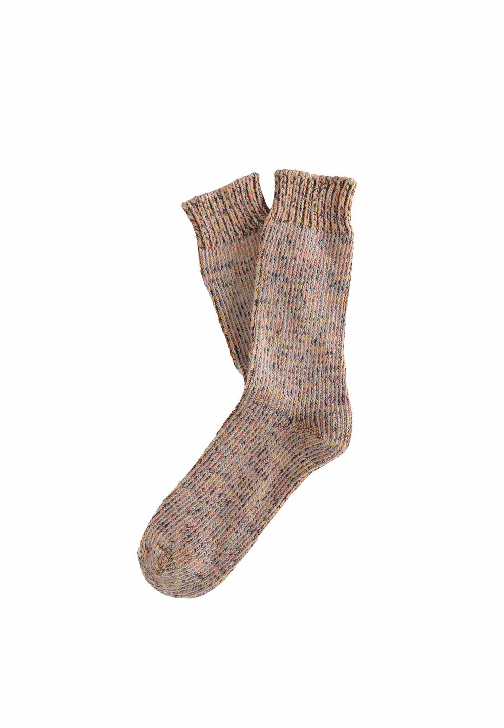 RECYCLED COTTON TRUE SOCKS CAMEL - Moeon