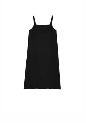 SLIP DRESS BLACK - Moeon
