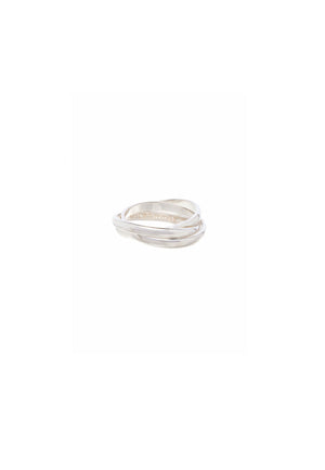 TRINITY PINKY RING SILVER - Moeon
